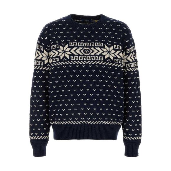 Polo Ralph Lauren Other - Polo Ralph Lauren Navy Blue Fair Isle Cotton Cashmere Blend Sweater New Size XL